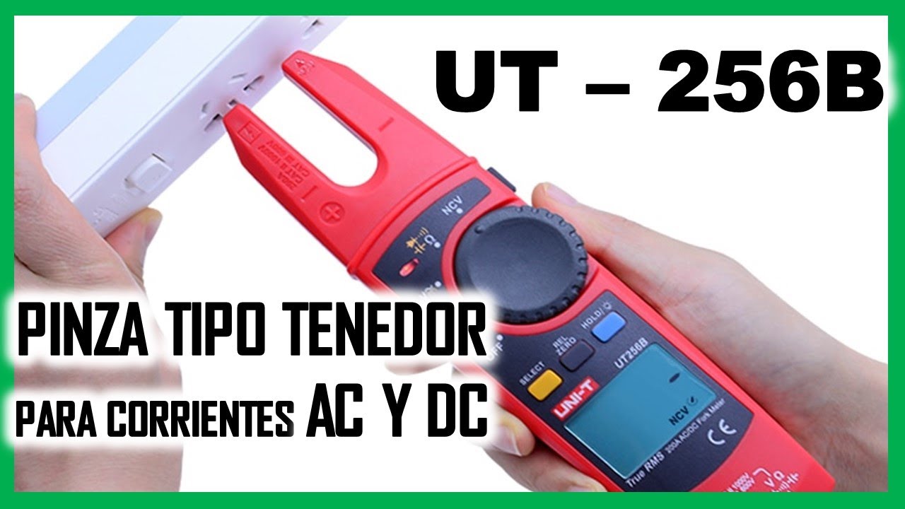 UNI-T ut256b PINZA AMPERIMETRICA Tipo TENEDOR ⚡CARACTERISTICAS Y ESPECIFICACIONES⚡