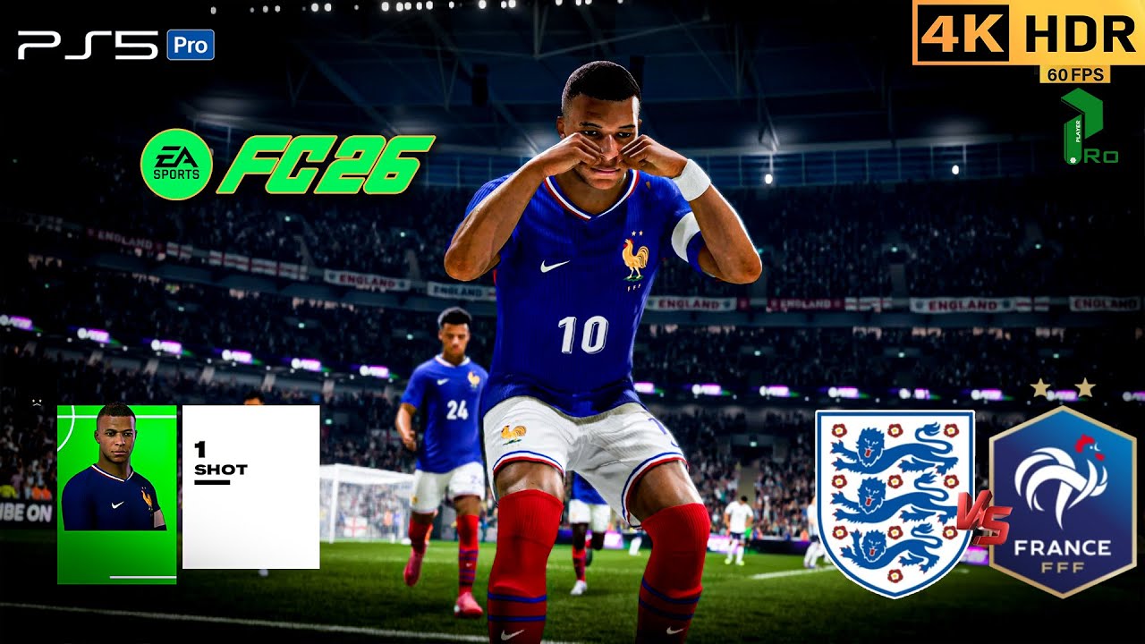 🇬🇧 ENGLAND vs FRANCE 🇫🇷 | FC 26 PS5 4K HDR 