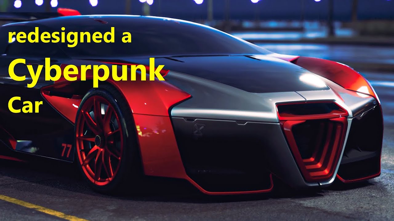 I redesigned a Cyberpunk Car in 3D  Ultra Cinematic,  #gta  #car  #music #cinematic #automobile
