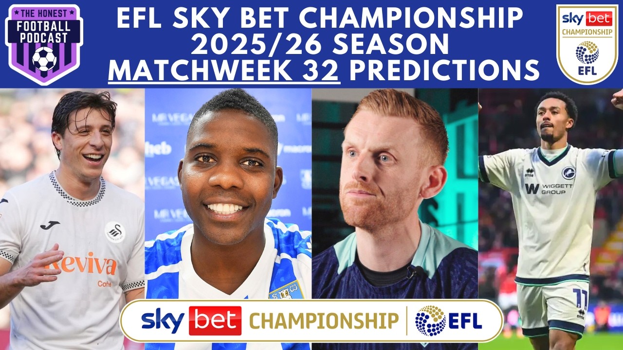 Прогнозы на 32-й тур - Чемпионат Англии по футболу (EFL) 2025/26 Sky Bet Championship