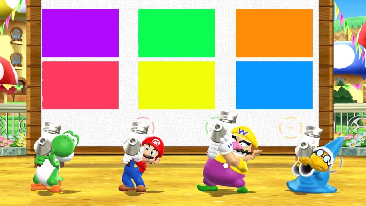 Mario Party 9 - Minigame - Yoshi vs Mario vs Magikoopa vs Wario (Adreanna)