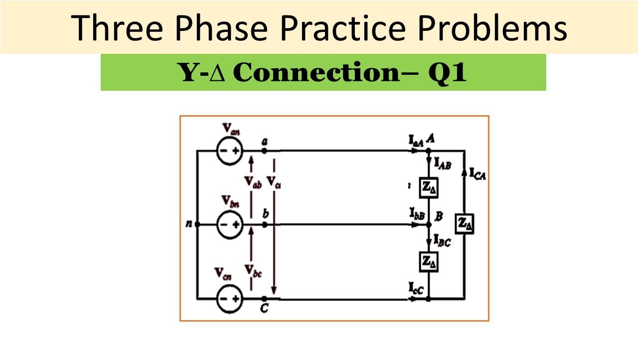 Three phase circuit - Question no.1