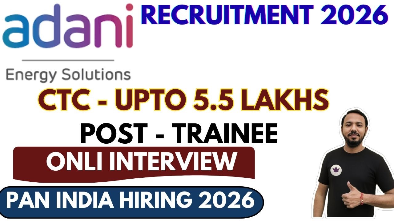 Adani Recruitment 2026। Freshers । Job Vacancy 2026 | Adani Power Recruitment 2026। Latest Jobs 2026