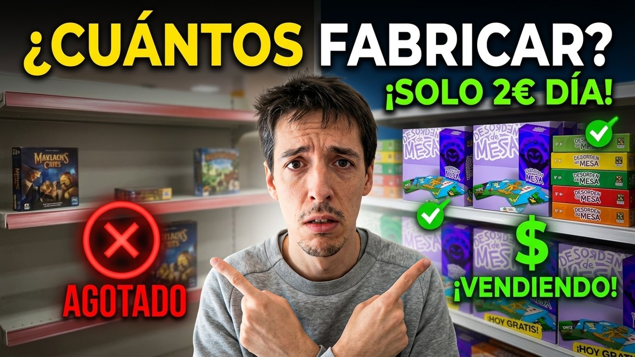 ¿Cuántos juegos de mesa deberías fabricar?
