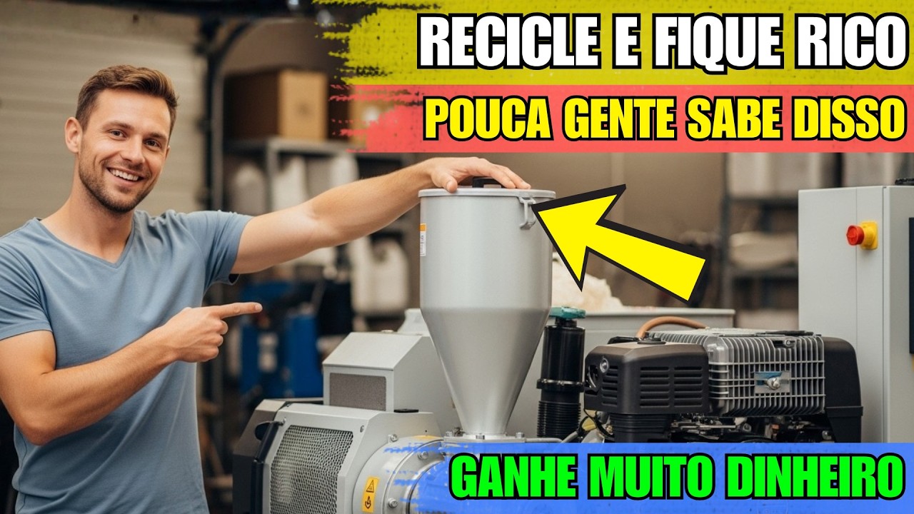 Máquinas de reciclagem que poucos conhecem, e que podem te ENRIQUECER