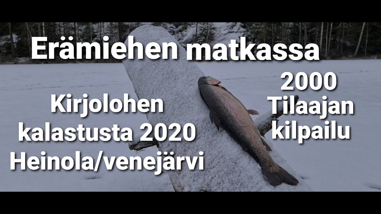 Kirjolohi pilkillä 2020|ootto-ongella|2000 tilaajan kilpailu! | heinola/venejärvi joulukuussa