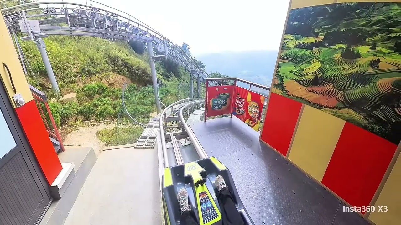 Alpine Coaster experience in Sapa Vietnam.