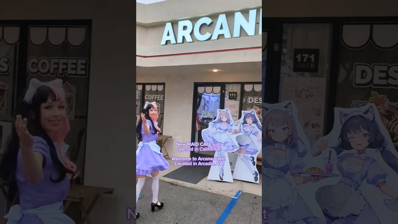 A new maid cafe just opened in the US! Check out @ArcaneCafe in Arcadia, CA!