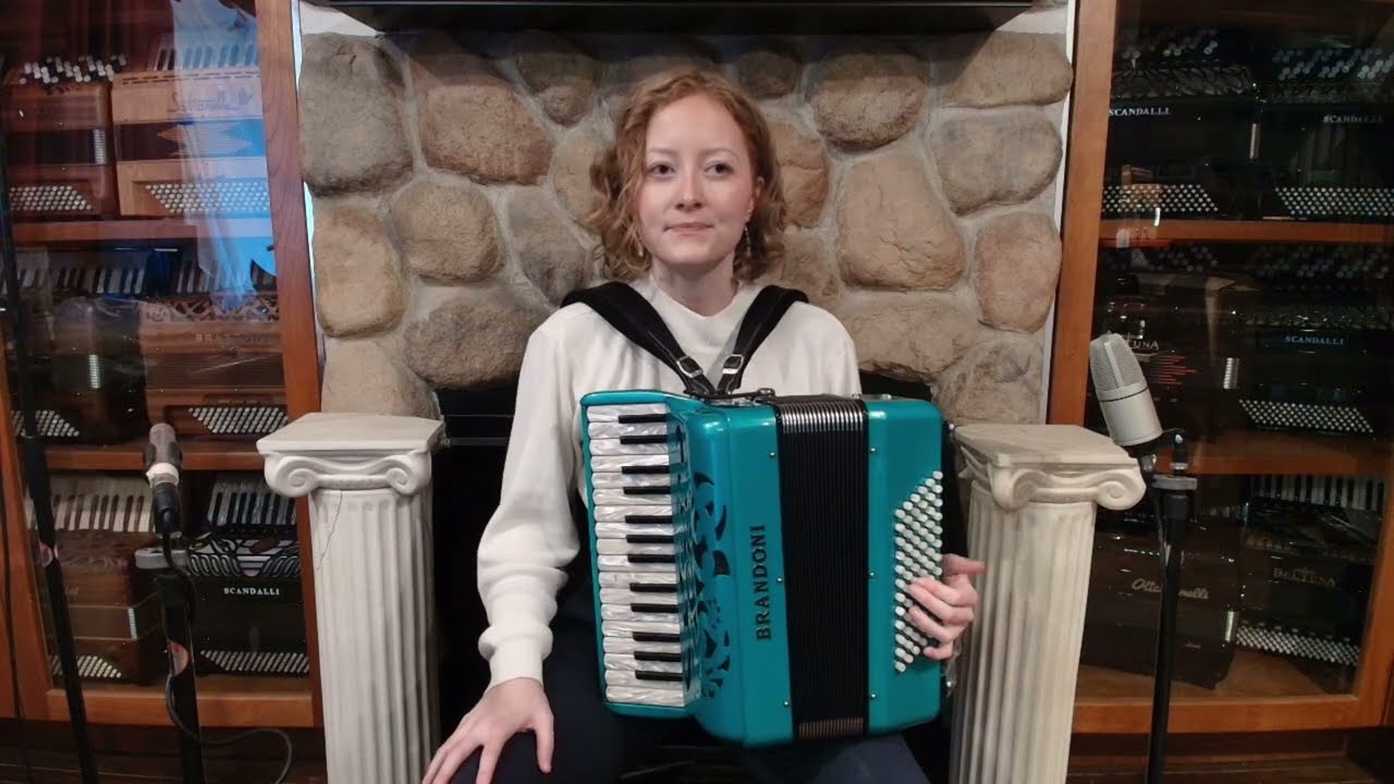 BRANPICTEAL - Teal Brandoni Piccolo Piano Accordion MM 30 72 Swing Tuning 3499 USD
