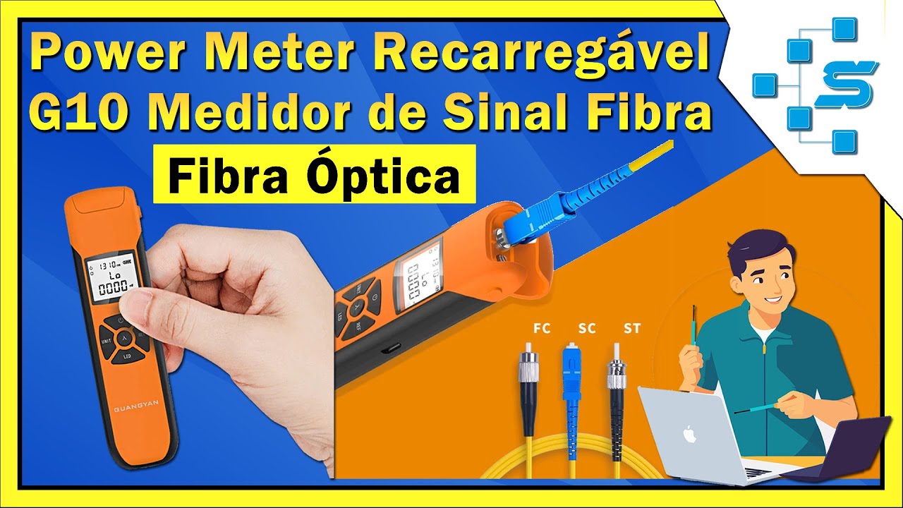 Power Meter Recarregável G10 | Medidor de Sinal de Fibra Óptica +Teste em Casa!!!!
