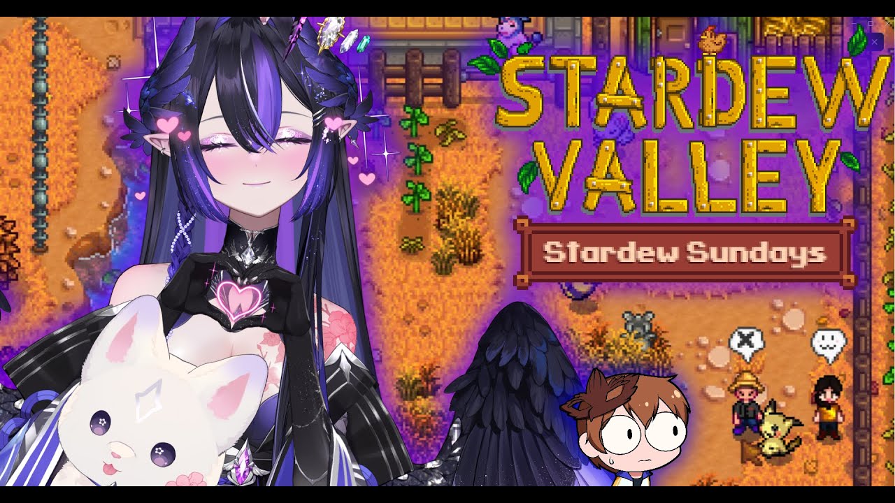 ✦Stardew Sundays!✦with @hawkbloo 🐦‍⬛✦ finally to fall!✦