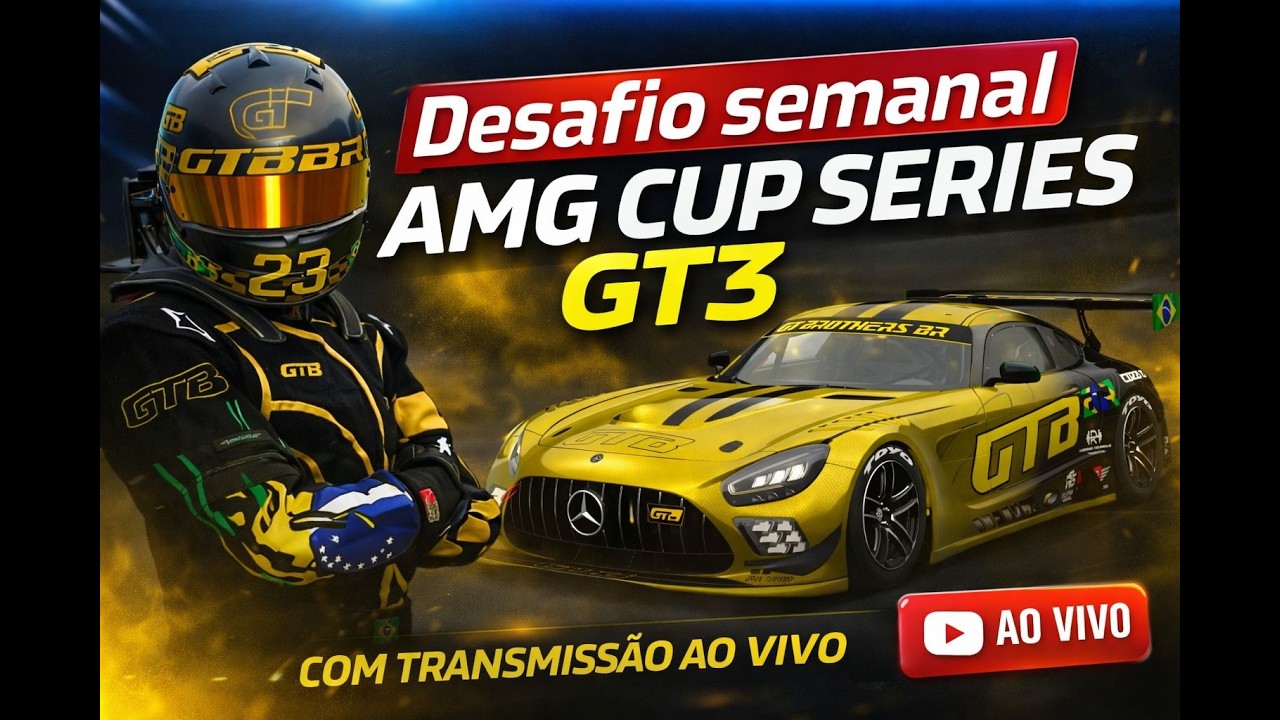 🔴 LIVE  - AMG CUP SERIES GT3  - DESAFIO SEMANAL | GT BROTHERS BR 🔴 #CORRIDA #granturismo #cup