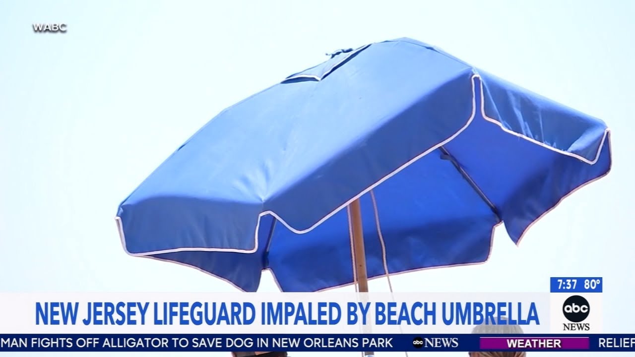 Umbrella safety after lifeguard impaled at Jersey Shore