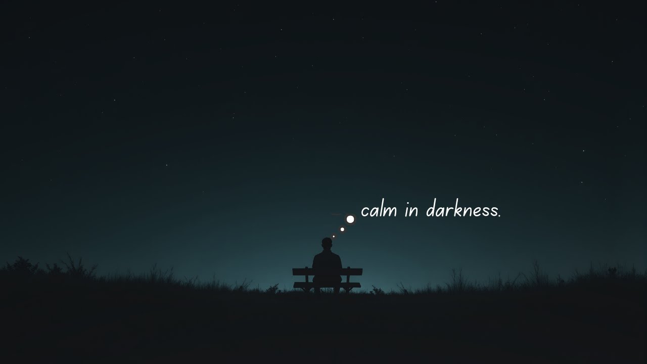 Calm in Darkness | Ambient Piano & Guitar — Quiet Calm & Gentle Focus.