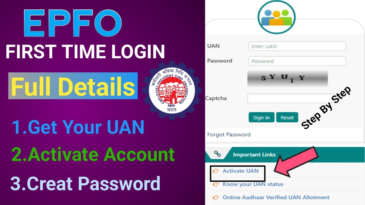 EPFO First time login kaise kare | UAN Activation EPF passbook check create EPF password #epfo #epf
