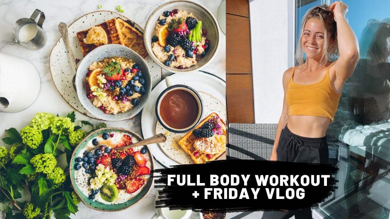 FULL BODY WORKOUT + FRIDAY VLOG | Cheat meals?!