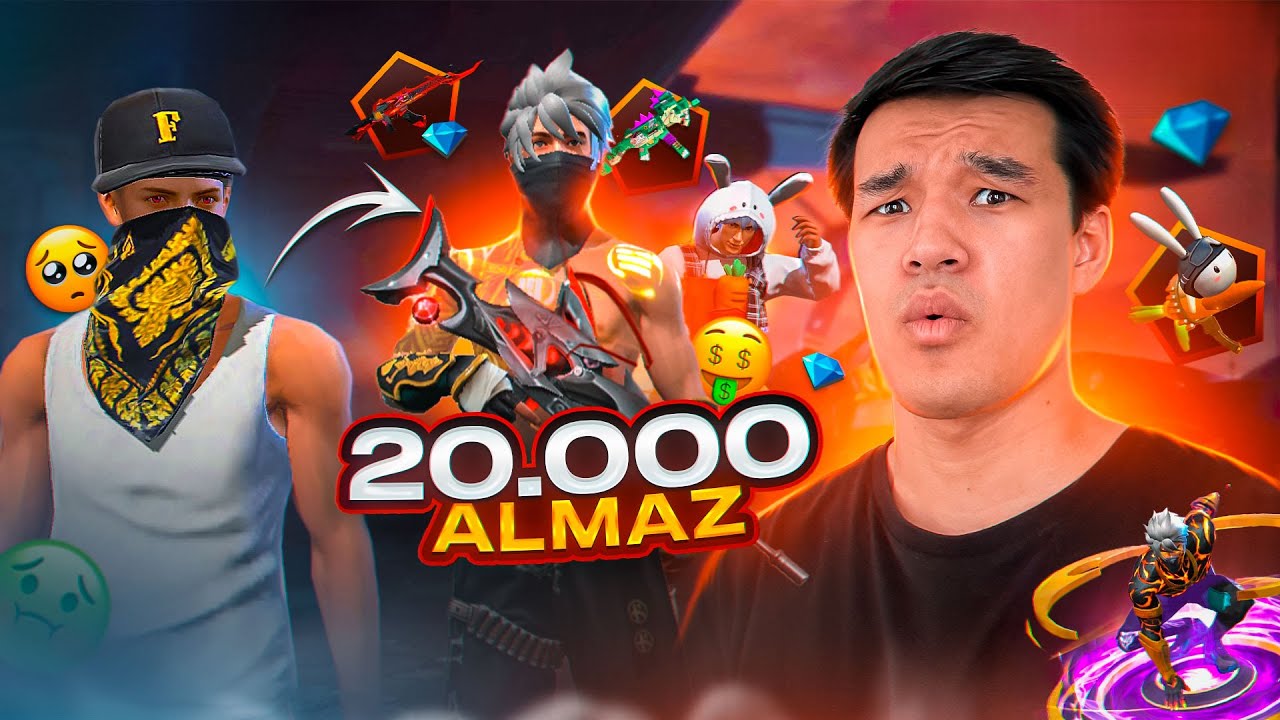 20.000 ALMAZGA 💎💎💎 AKKAUNT KUCHAYTIRDIM 🤩🤩 BUNAQA OMADLISI BOMAGAN / AKKAUNT PROKACHKA FREE FIRE