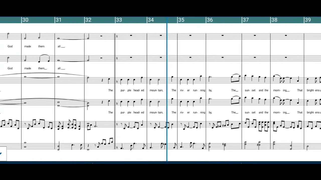All Things Bright and Beautiful - SATB