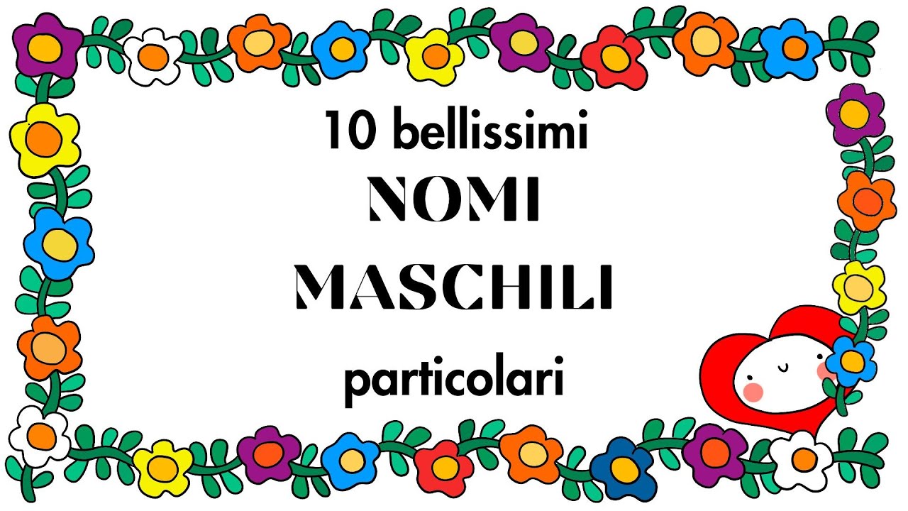 Nomi maschili particolari