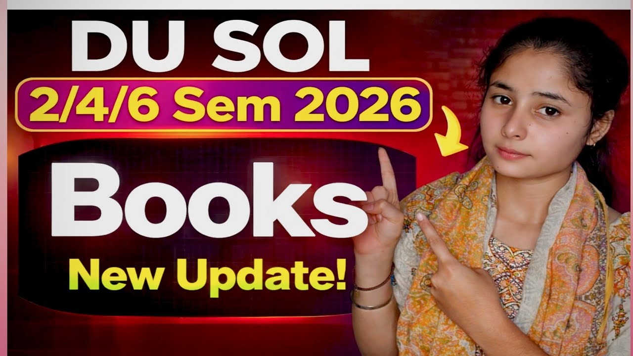 SOL 2/4/6 Study Material Important Notice 2026 | SOL Books Return List Released 2026 |SLM update