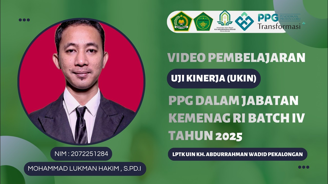 UKIN PPG DALJAB BATCH 4 TAHUN 2025 UIN K H ABDURRAHMAN WAHID PEKALONGAN HUKUM BACAAN IZHAR DAN IKHFA