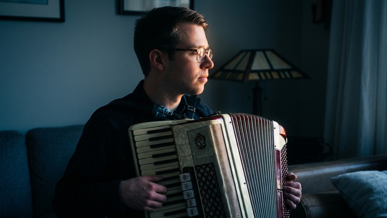 [Accordion solo] La Noyeé (Yann Tiersen - Amélie Soundtrack), Vintage Italian #Scandalli #accordion
