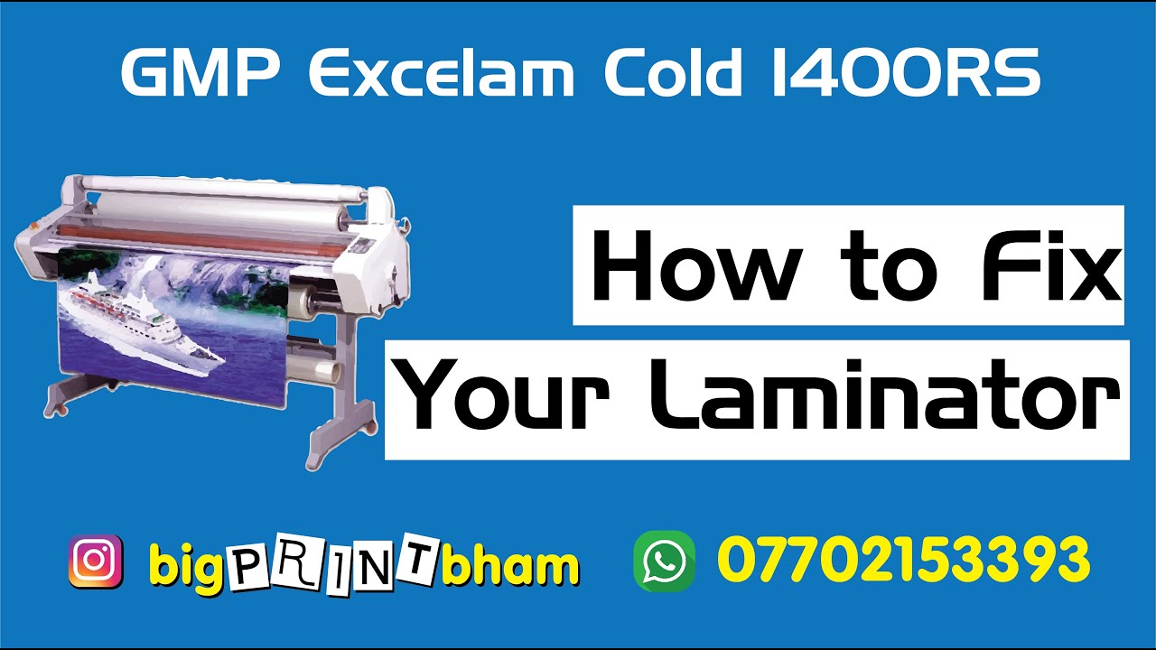 How to fix your laminator Excelam Cold 1400Rs / 1600RS