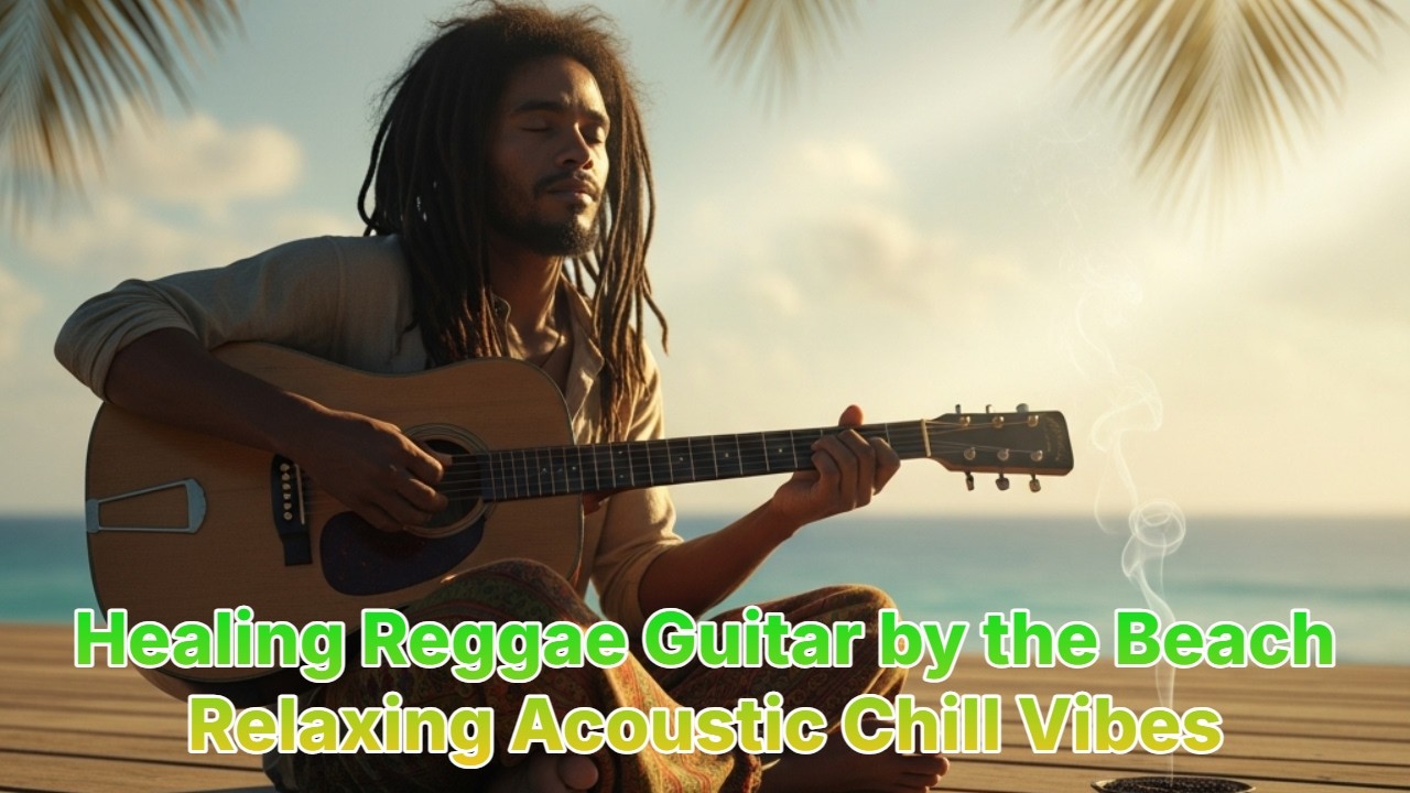 Chill Reggae Guitar by the Ocean at Golden Hour
