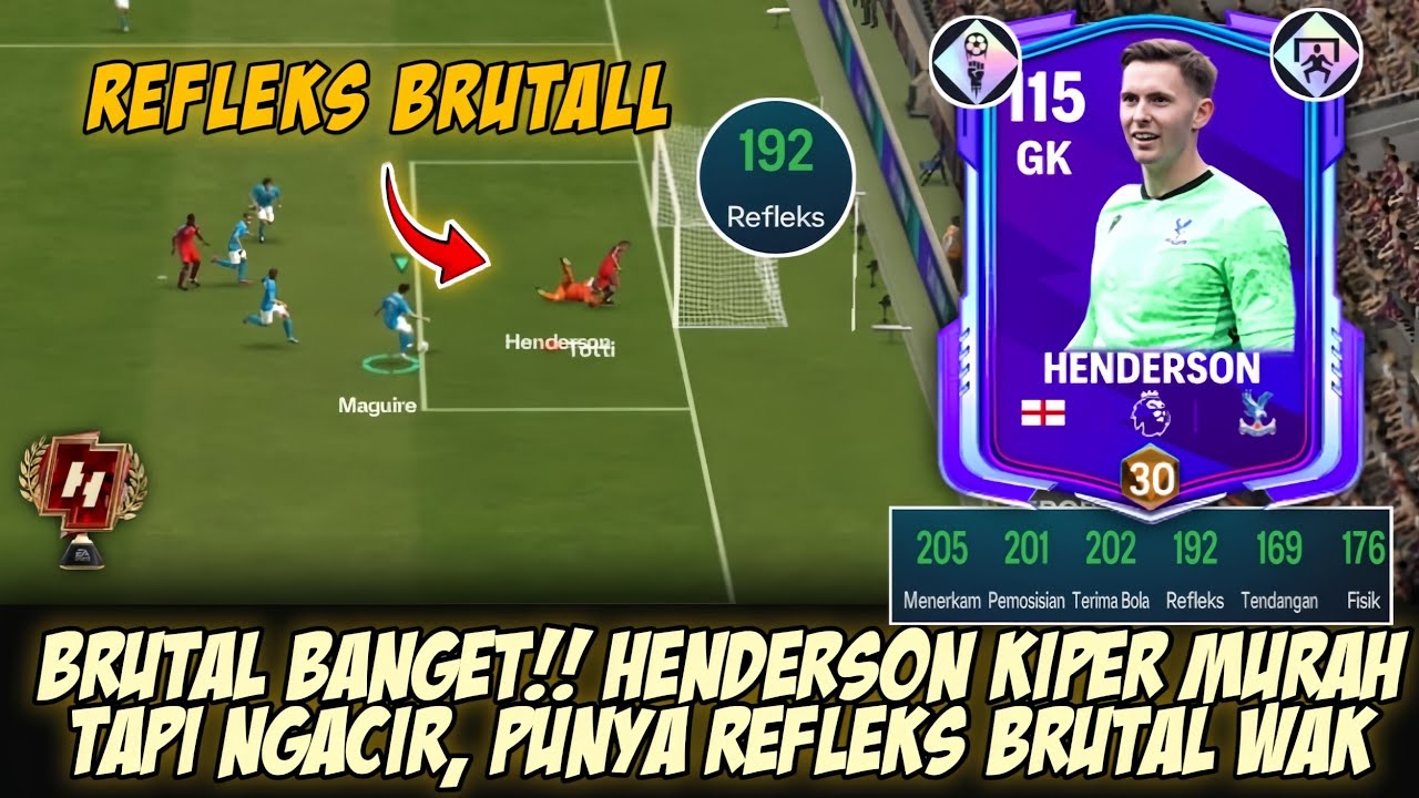 REFLEKS BRUTALL!! Henderson Kiper Murah Tapi Ngacir, Lawan Auto Afk‼️- FC MOBILE