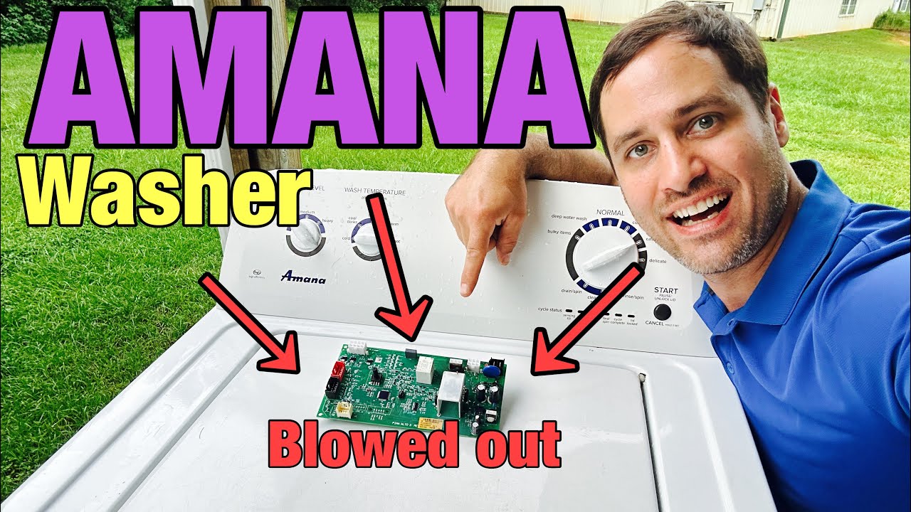 This Amana Washer Is Dead Won’t Do anything | Pump Fried The Main Control & Bad Lock | NTW4516FW1