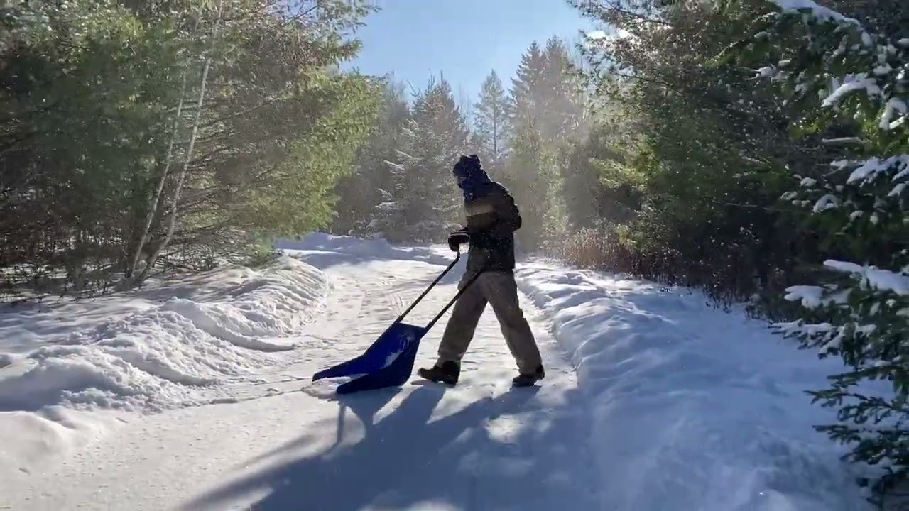 Human Snow Plow - Still Using My Garant 24 inch Sleigh Shovel