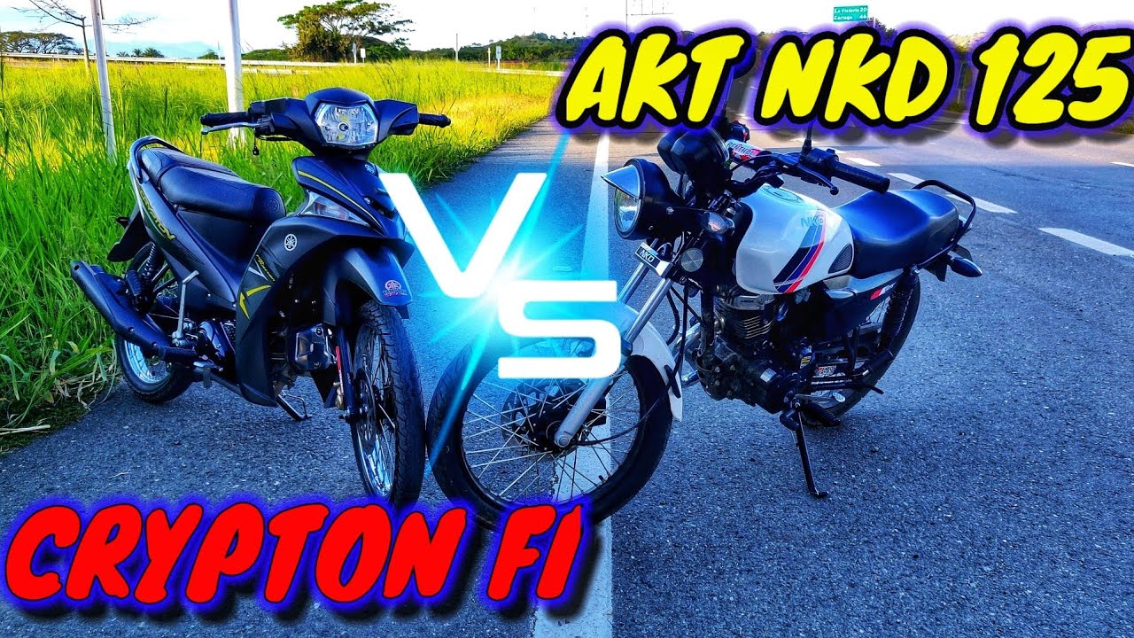 AKT NKD 125  VS YAMAHA CRYPTON FI 115 MOTOS ORIGINALES