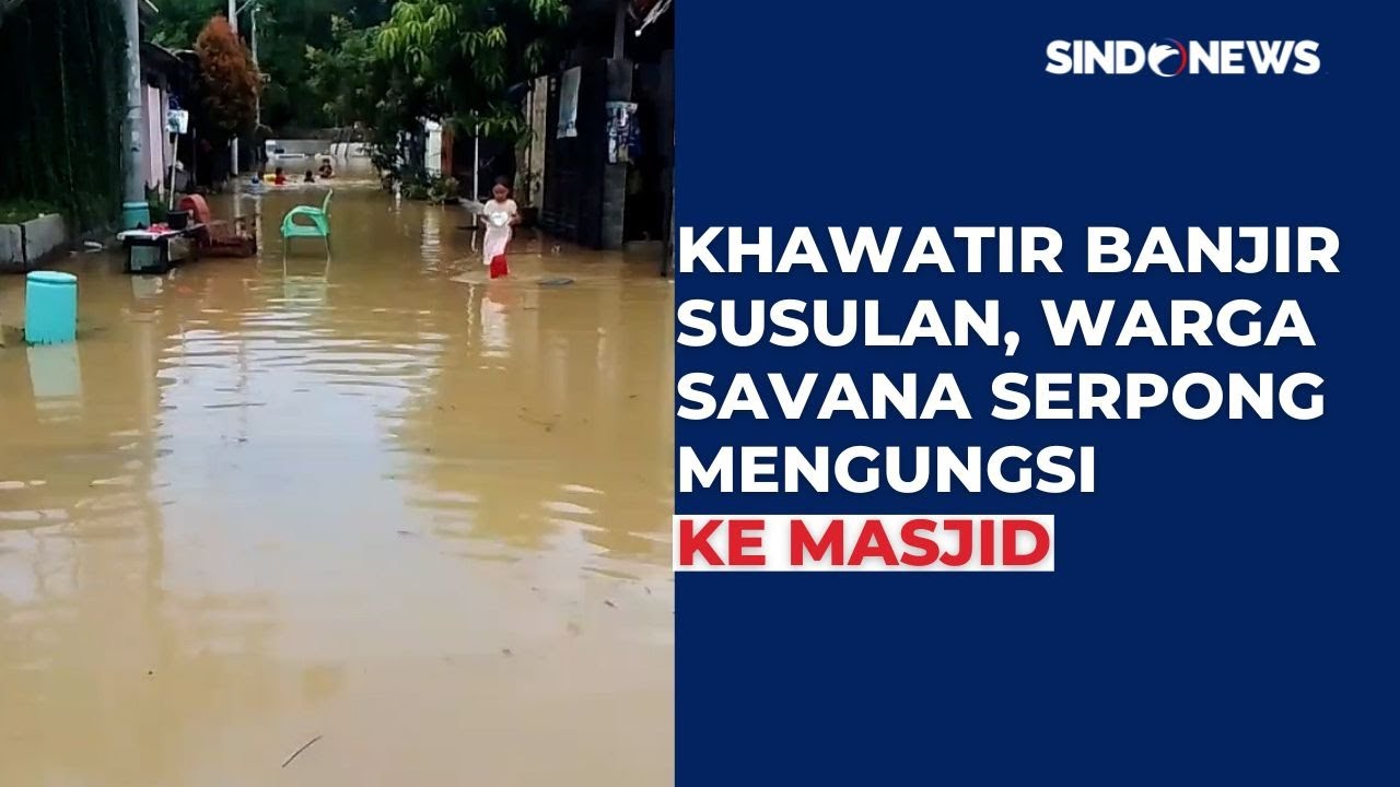 Diguyur Hujan Semalaman, Kompleks Perumahan Savana Serpong Terendam Banjir Setinggi 1 Meter