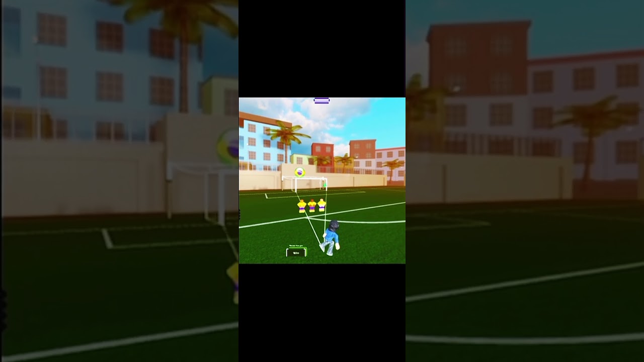 INSANE GOAL! | game name: freekick simulator | #hardedits
