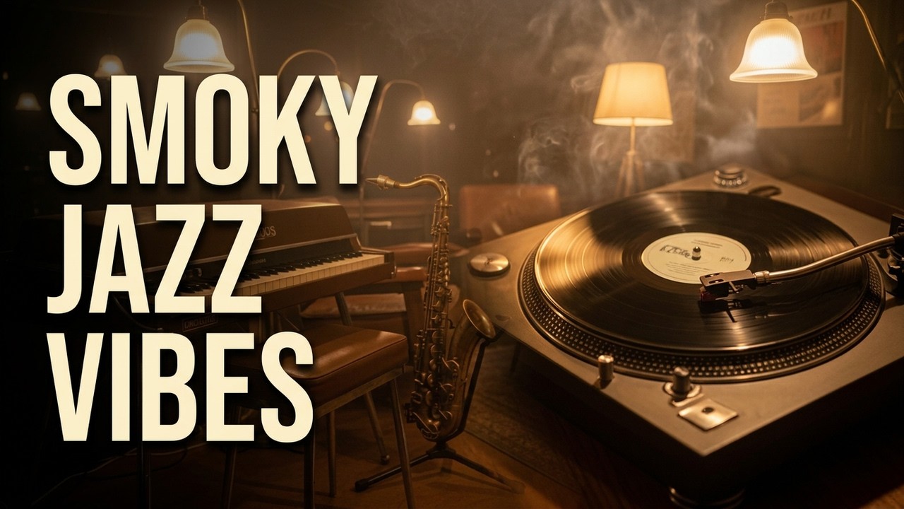 Smoky Jazz Room ☕ 1940s Noir Atmosphere & Smooth Classics