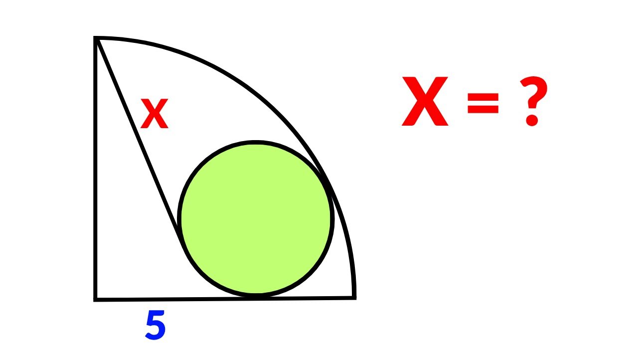 Canadian Math Olympiad Geometry Problem | Find the length X