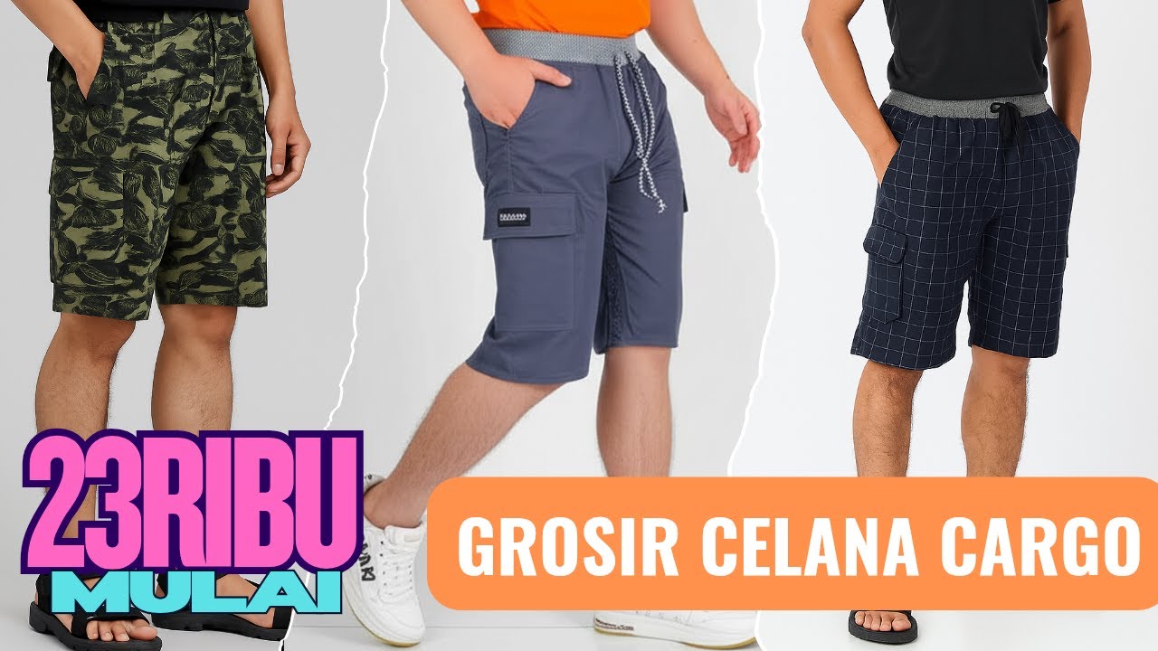 Celana Cargo Grosir Termurah! Mulai 23rb! Banyak Pilihan Motif & Warna | Elfare
