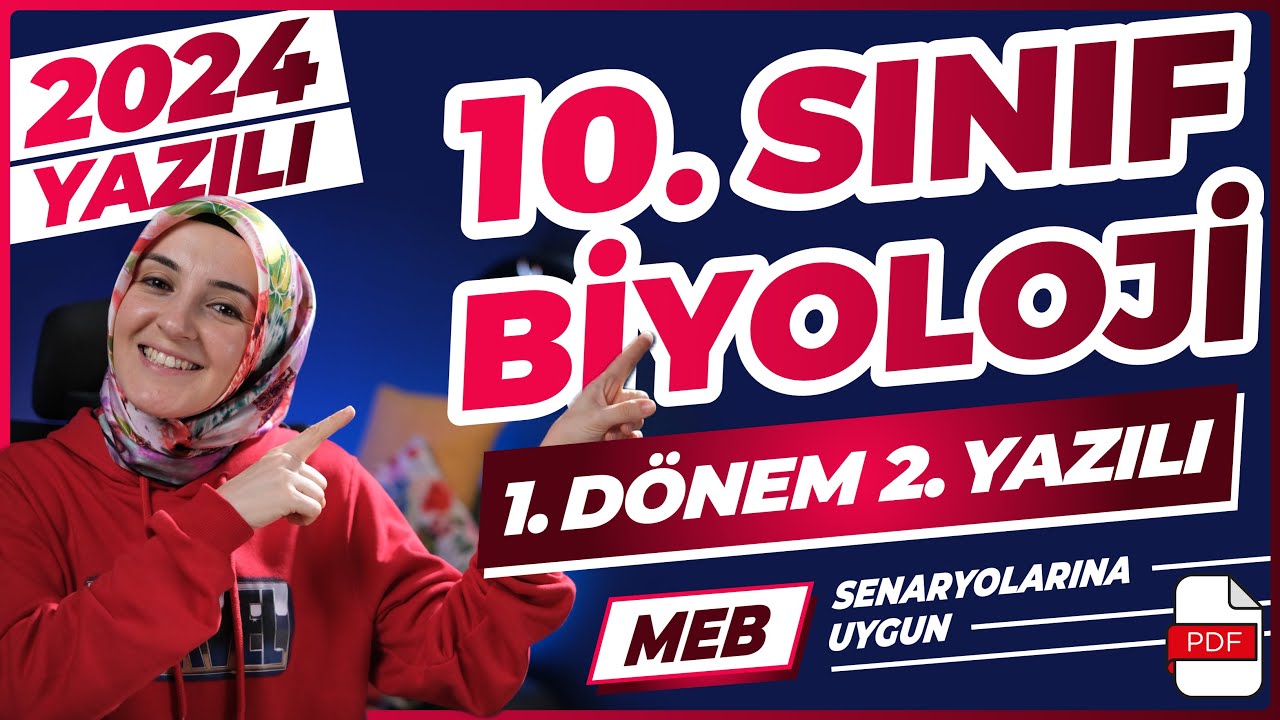 10.Sınıf Biyoloji 1.Dönem 2.Yazılı 2023-2024 #yazılı #biyoloji