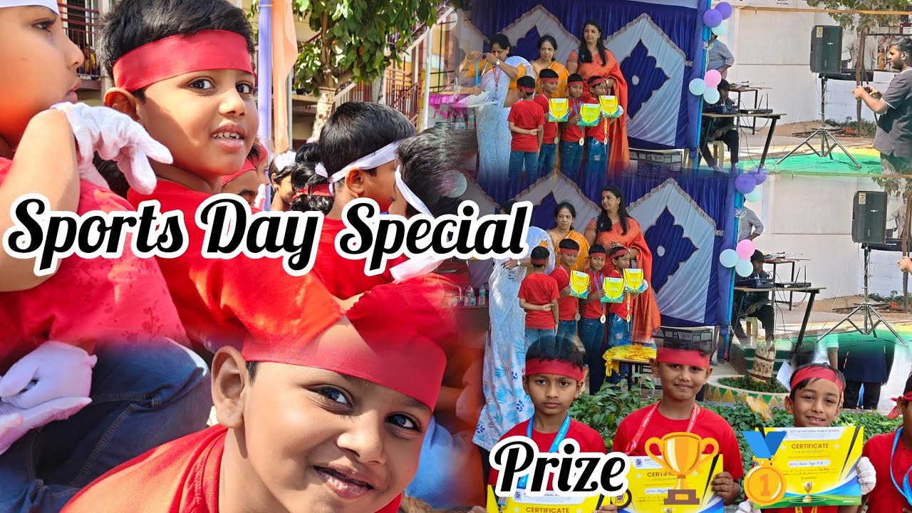 Sports Day Special Events||Prize 🏆 Distribution||Childrens Colourful Dance & Yoga