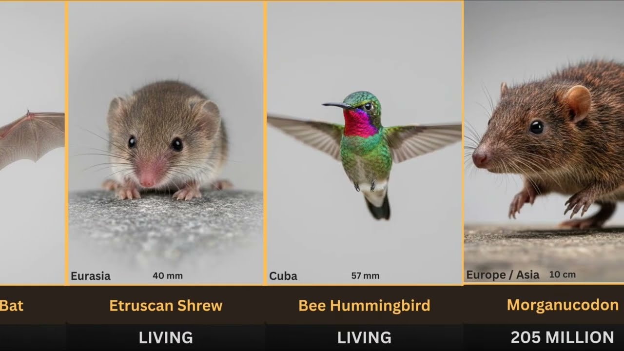 Smallest to largest on Earth recorded ever  