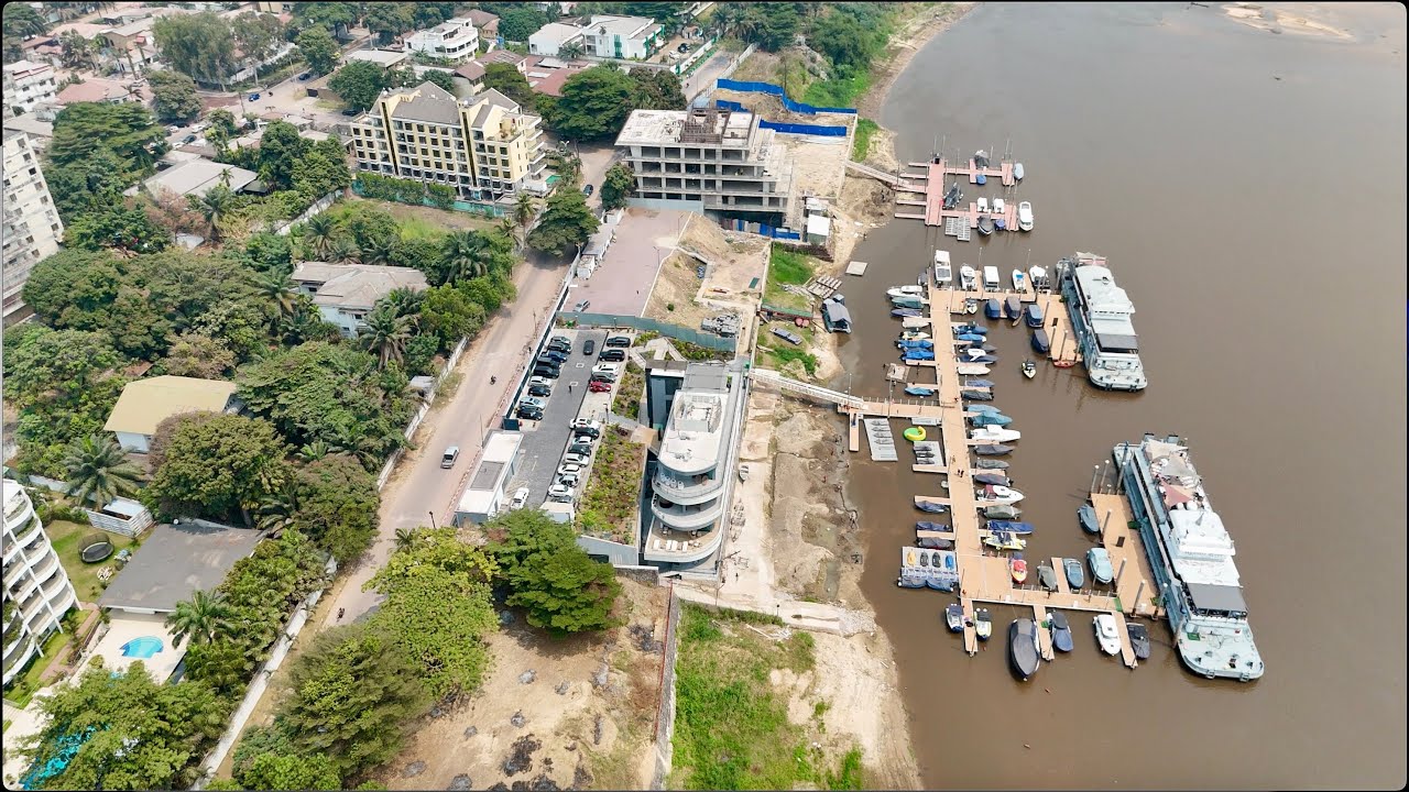 A View of KINSHASA’s MARINA by drone