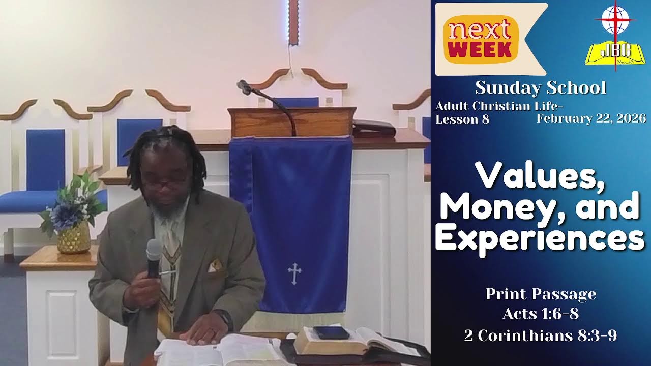 Welcome to Our Sunday Morning Classroom 02.15.2026