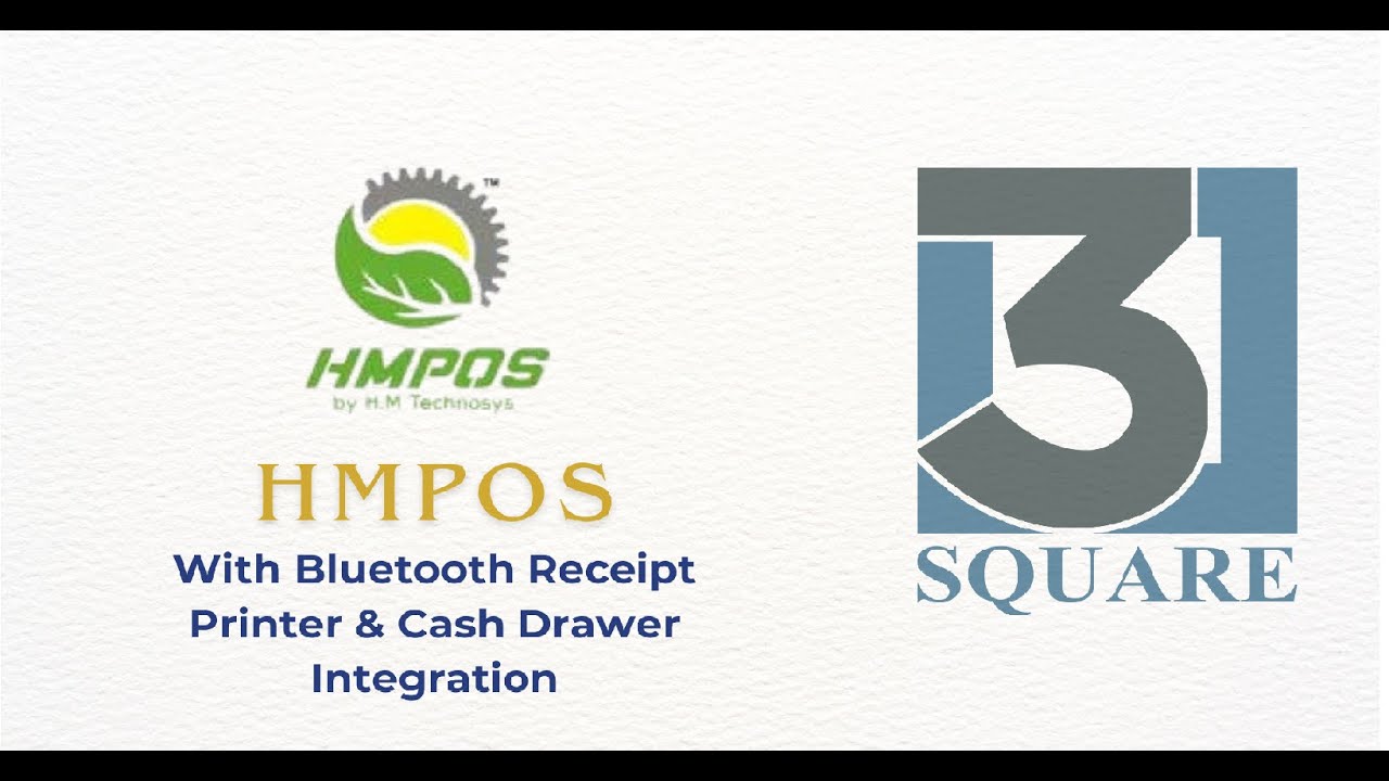 HMPoS with Bluetooth Printer & Cash drawer Integration !! 3 SQUARE BILLING SOLUTIONS !!