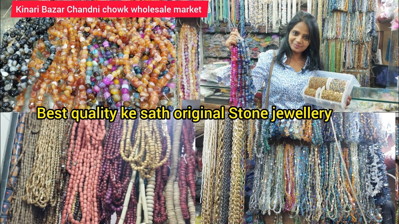 Chandni Chowk kinari Bazar market ONE Natural Stone Precious jewellery  ,Laxmi tevar vlogger
