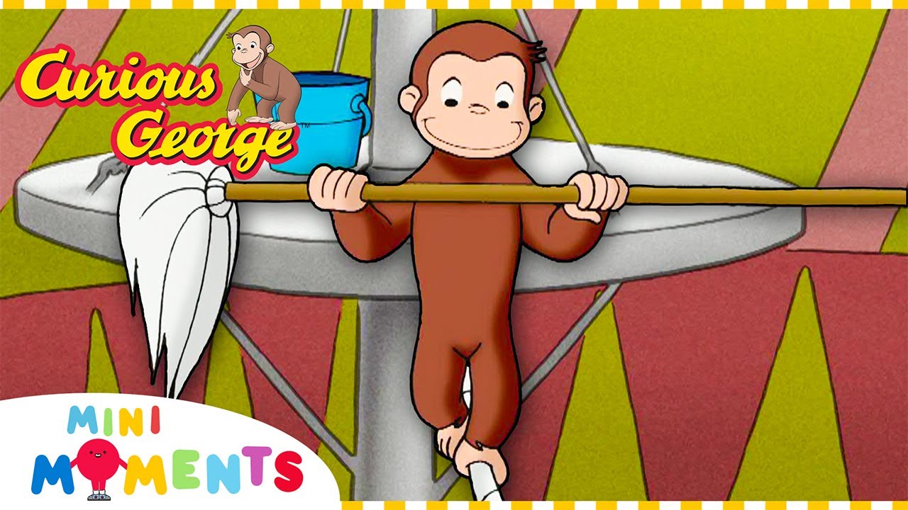 Don't Forget To Balance! 🎪 | Curious George | Mini Moments