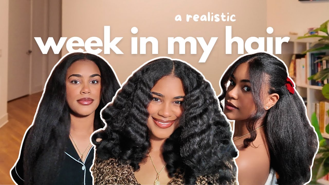 Maintaining My Stretched Natural Hair for a Week ✨