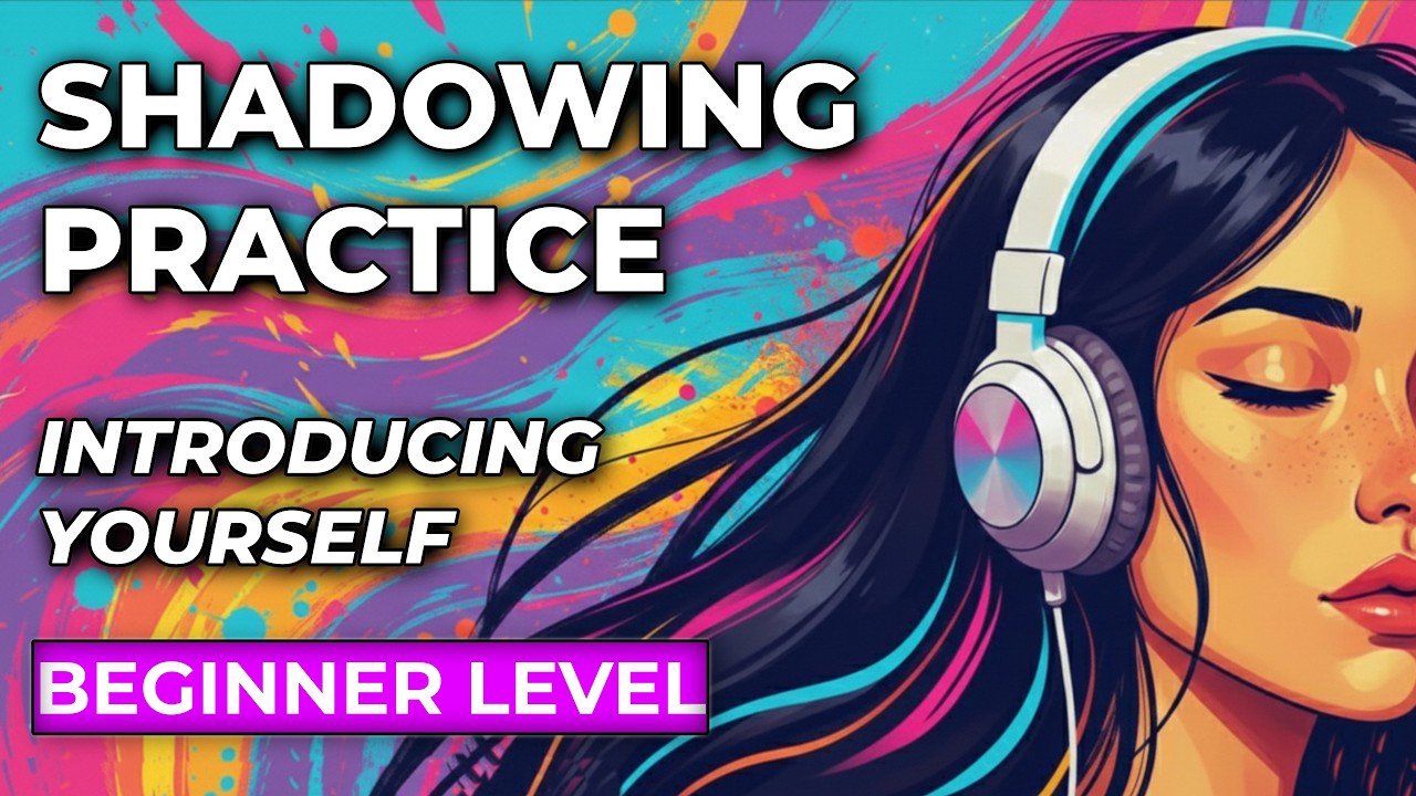 🇺🇸 Shadowing Practice | Introducing yourself to a stranger | Beginner Level | American Accent