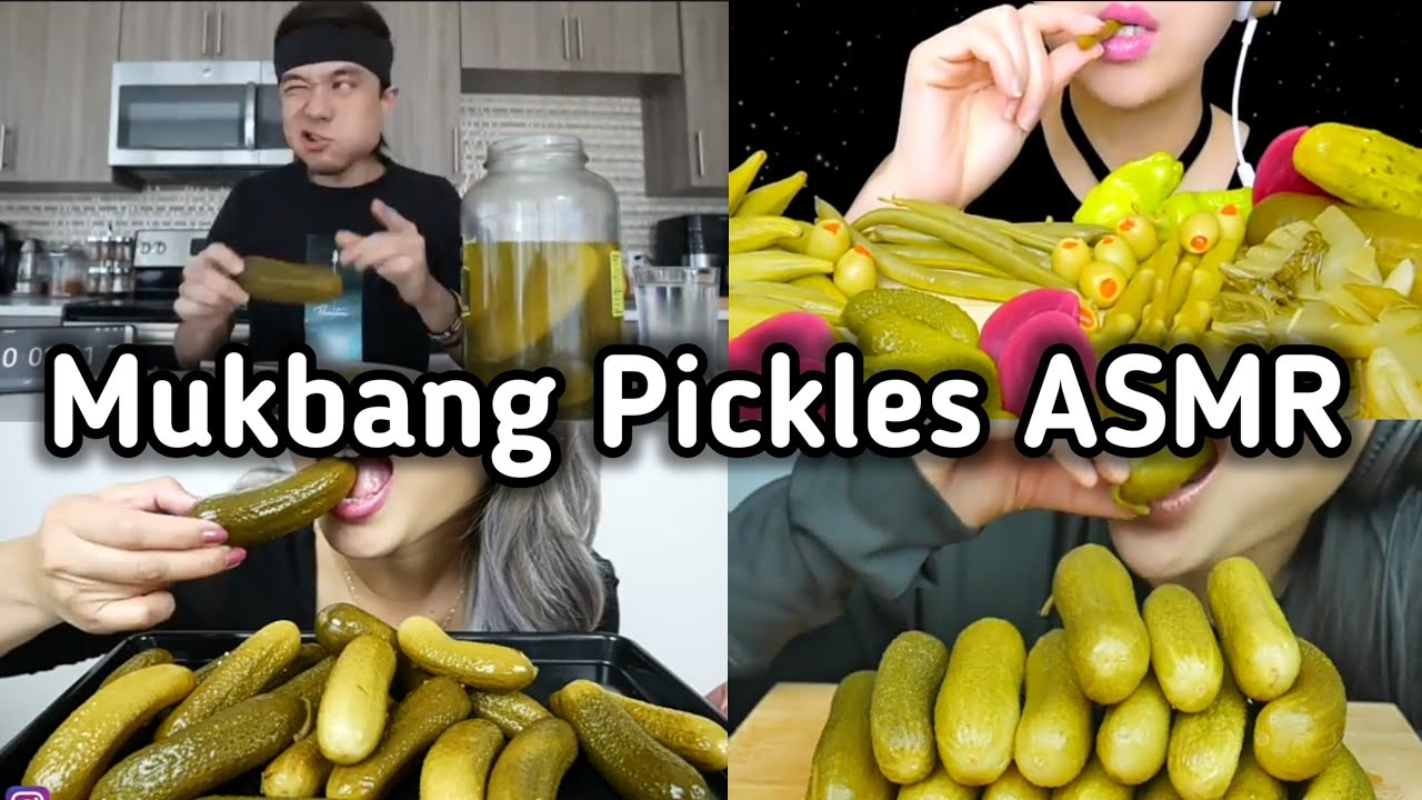 Mukbangers Pickles Eating Asmr Compilation | Spicy Pickles Asmr | Mukbang Eating Show