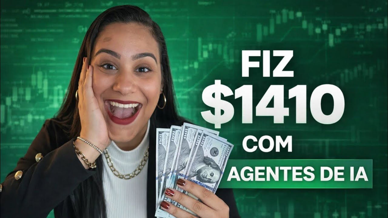 Como eu fiz $1410 dólares com Agentes de IA