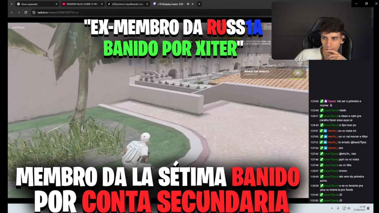 MOMENTO QUE VAZA MEMBRO DA LA SETIMA DE CONTA SECUNDARIA! FOI BANIDO POR XIT3R?!